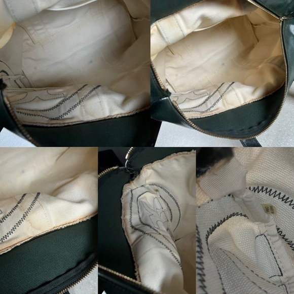 Tory‎ Burch Dipped Canvas Beach Tote Bag Green - Picture 14 of 14